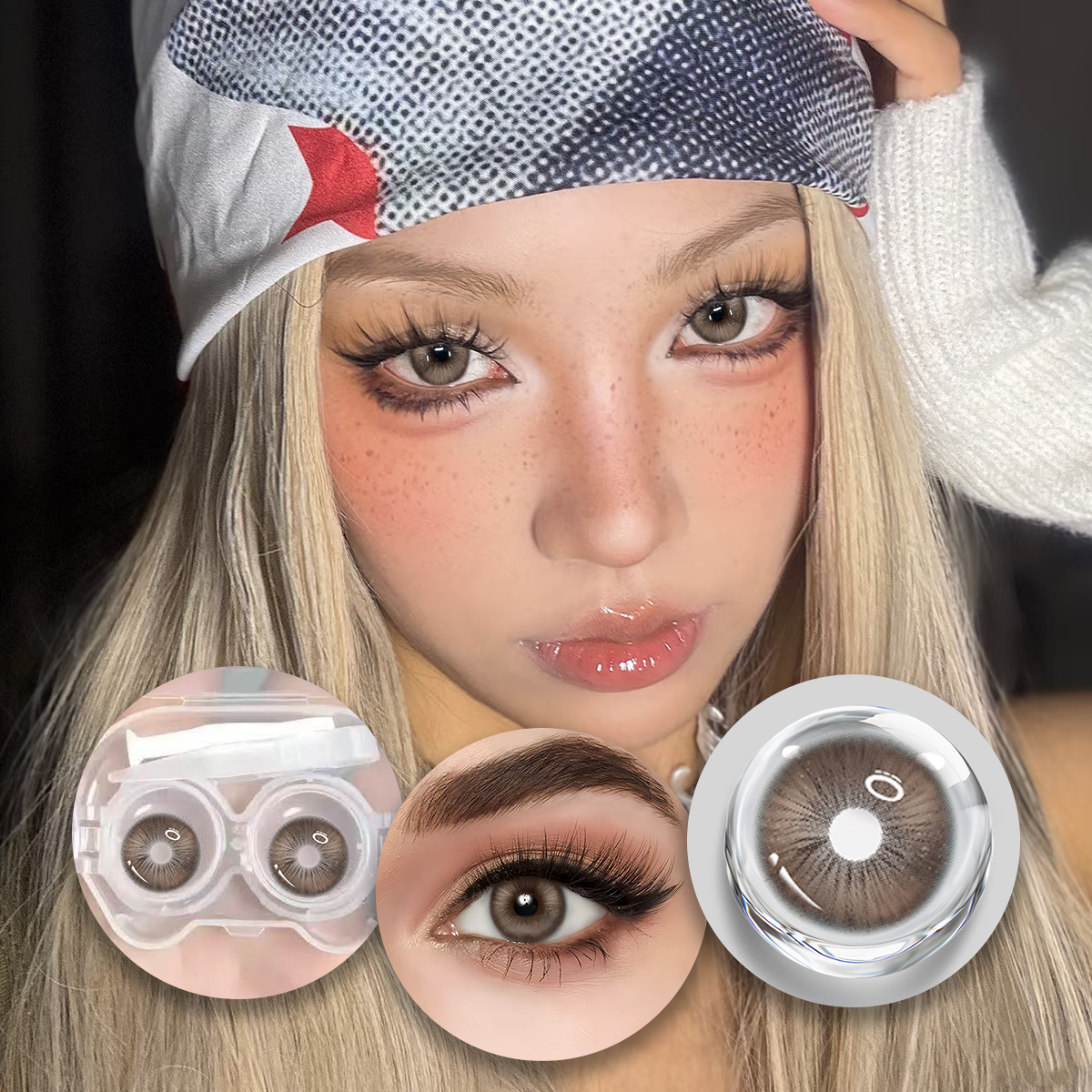 Ash Brown 6-Month Colored Contacts