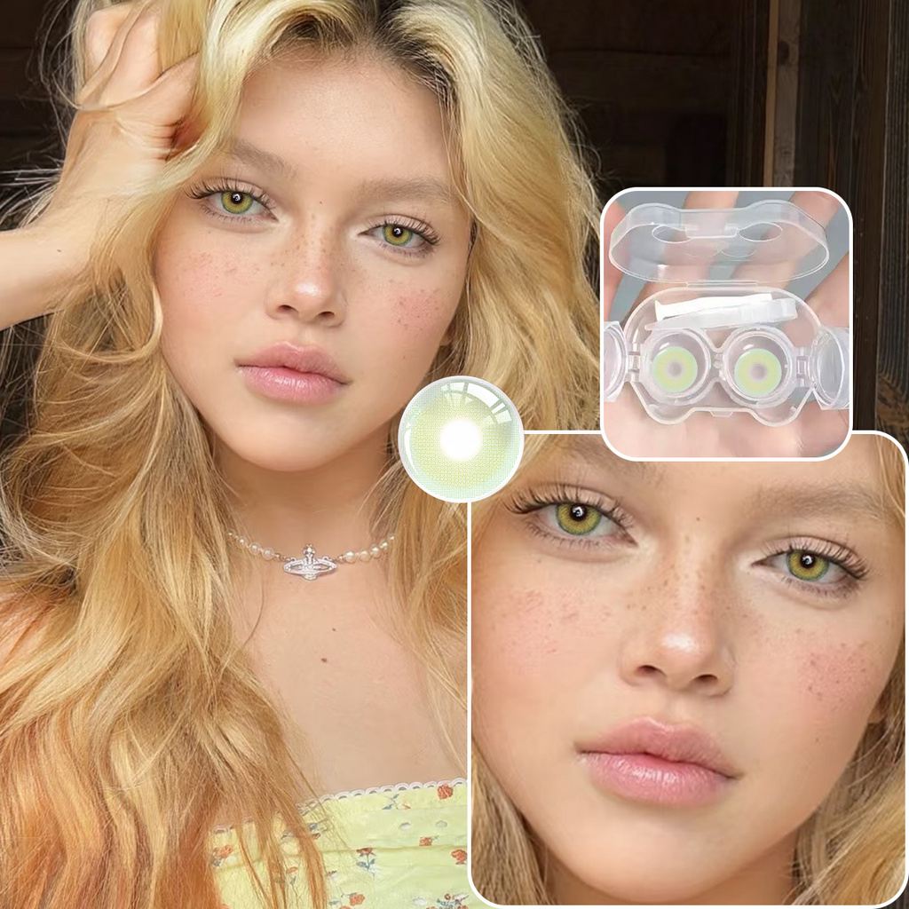 Lime Glow Yearly Colored Contacts