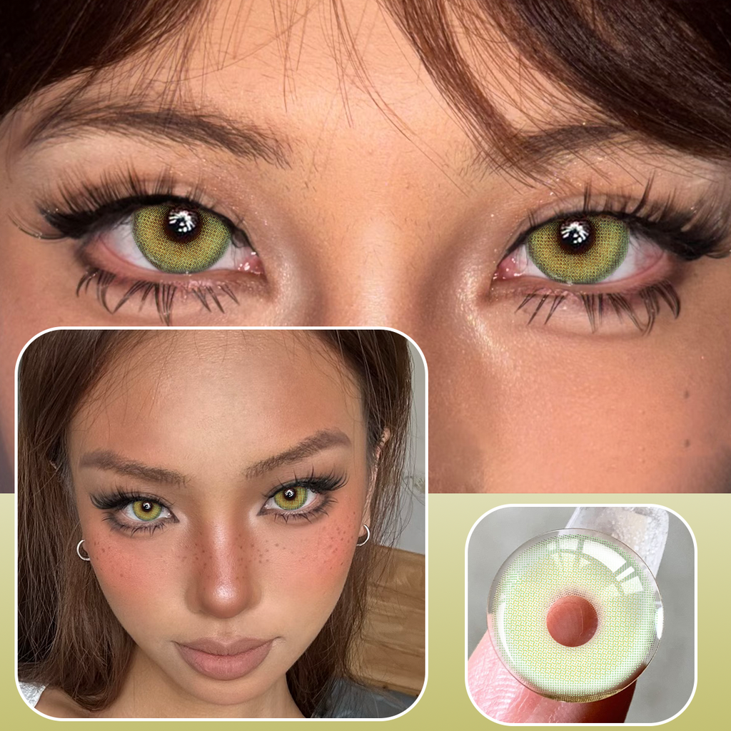 Lime Glow Yearly Colored Contacts