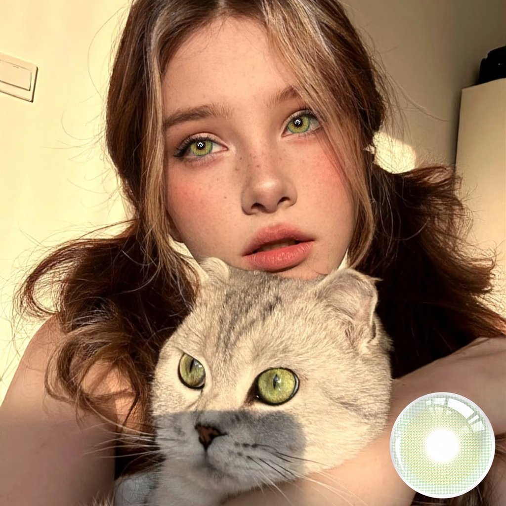 Lime Glow Yearly Colored Contacts