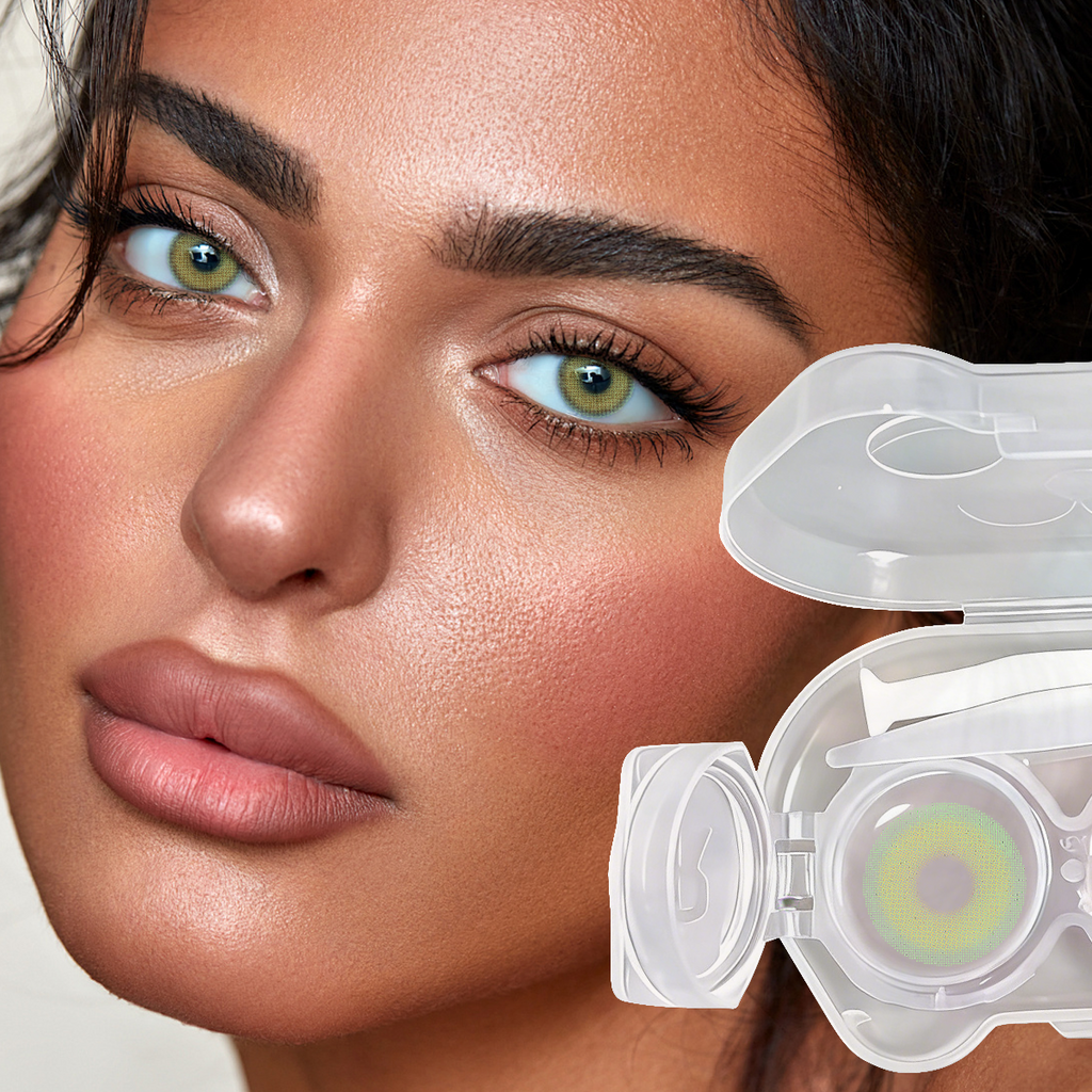 Lime Glow Yearly Colored Contacts