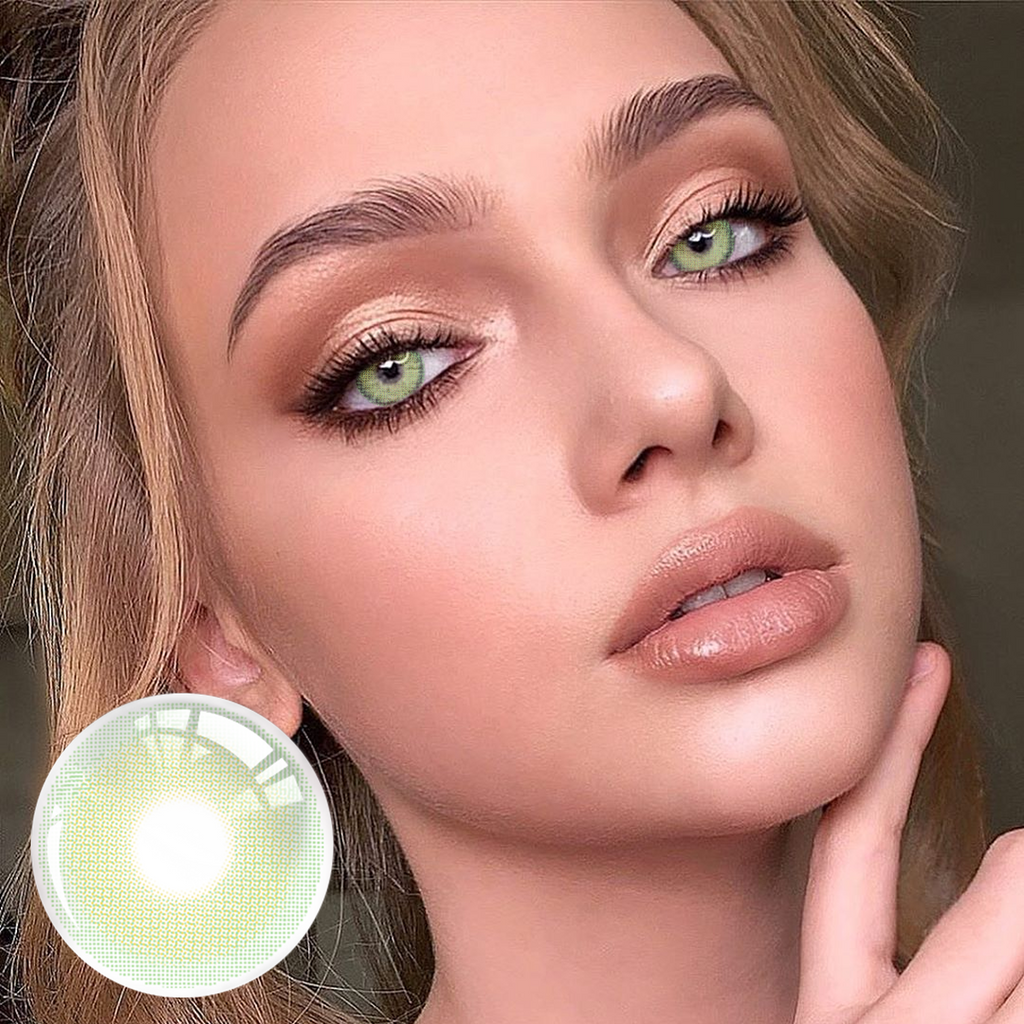 Lime Glow Yearly Colored Contacts