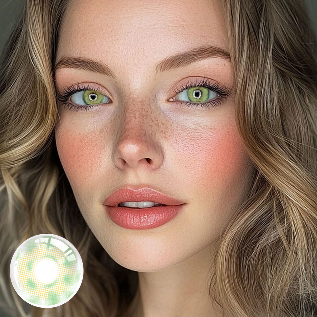 Lime Glow Yearly Colored Contacts
