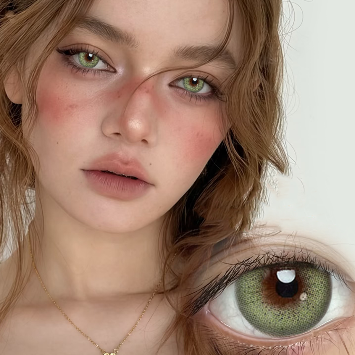 Lime Veil Green Yearly Colored Contacts