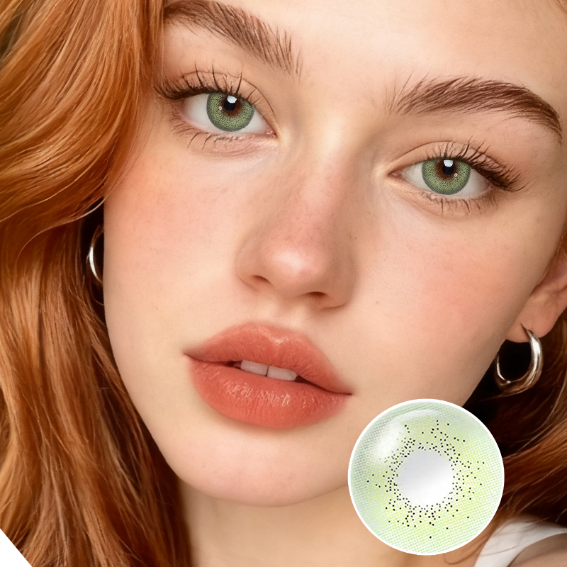 Lime Veil Green Yearly Colored Contacts