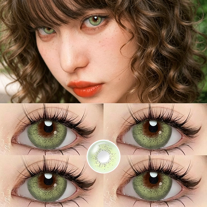 Lime Veil Green Yearly Colored Contacts