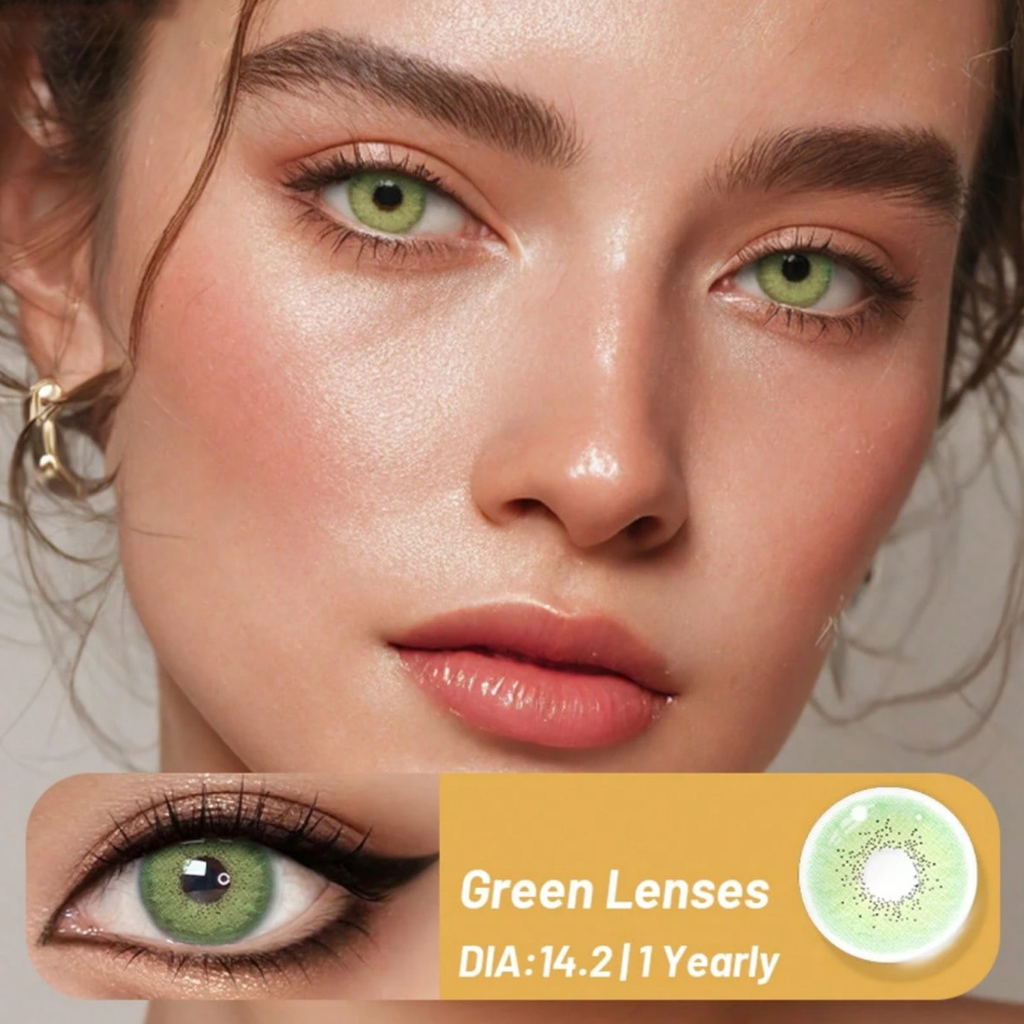 Lime Veil Green Yearly Colored Contacts
