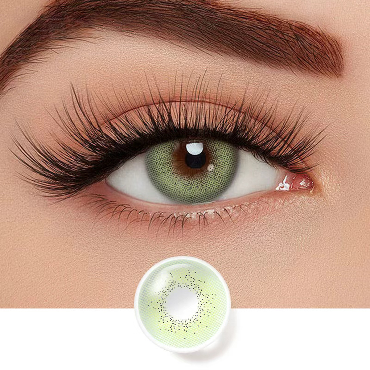 Lime Veil Green Yearly Colored Contacts