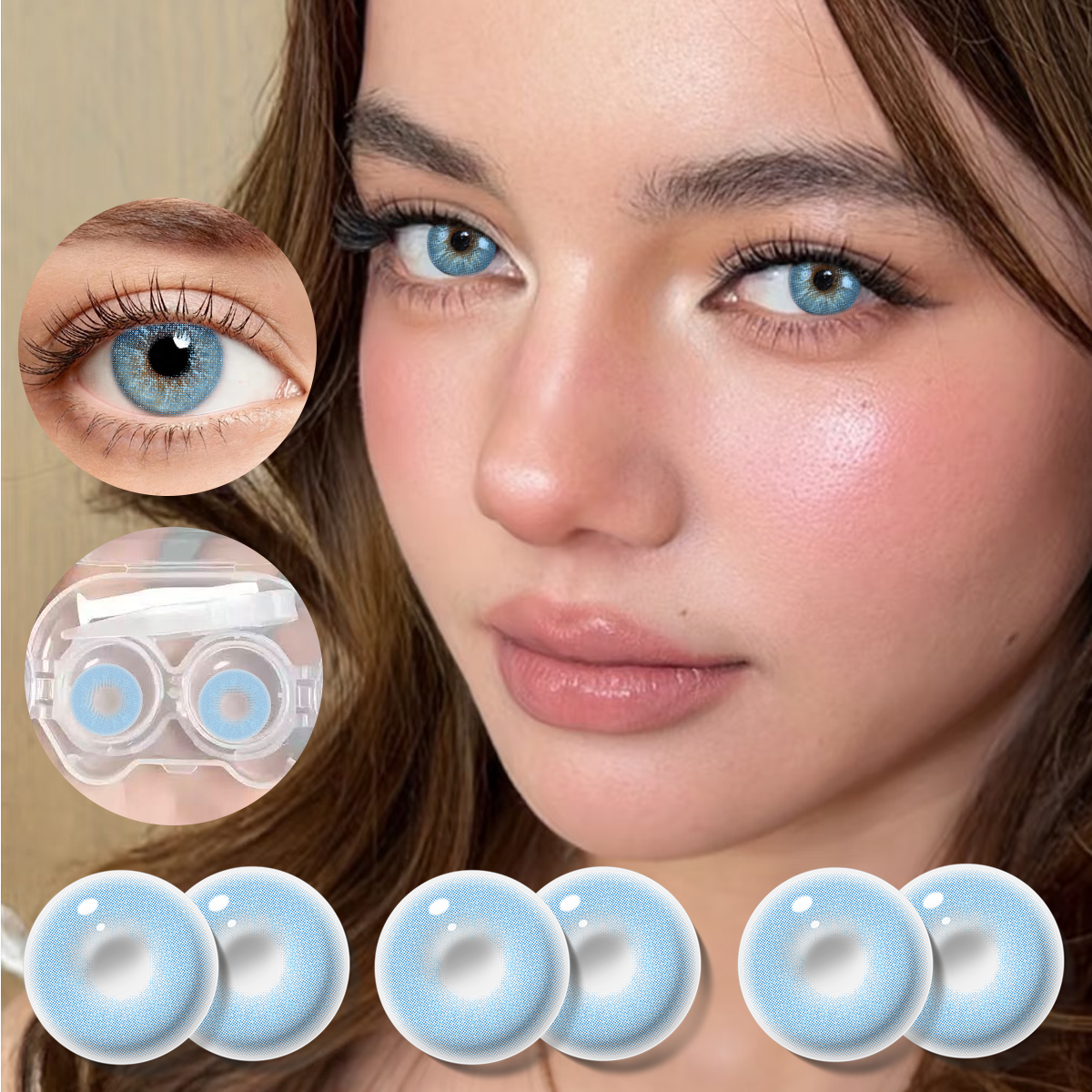 Ocean Glow Blue 6-Month Colored Contacts