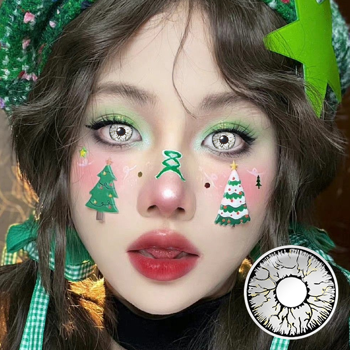 Phantom Vein White 6-Month Colored Contacts