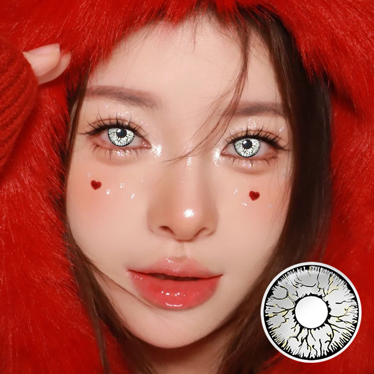 Phantom Vein White 6-Month Colored Contacts