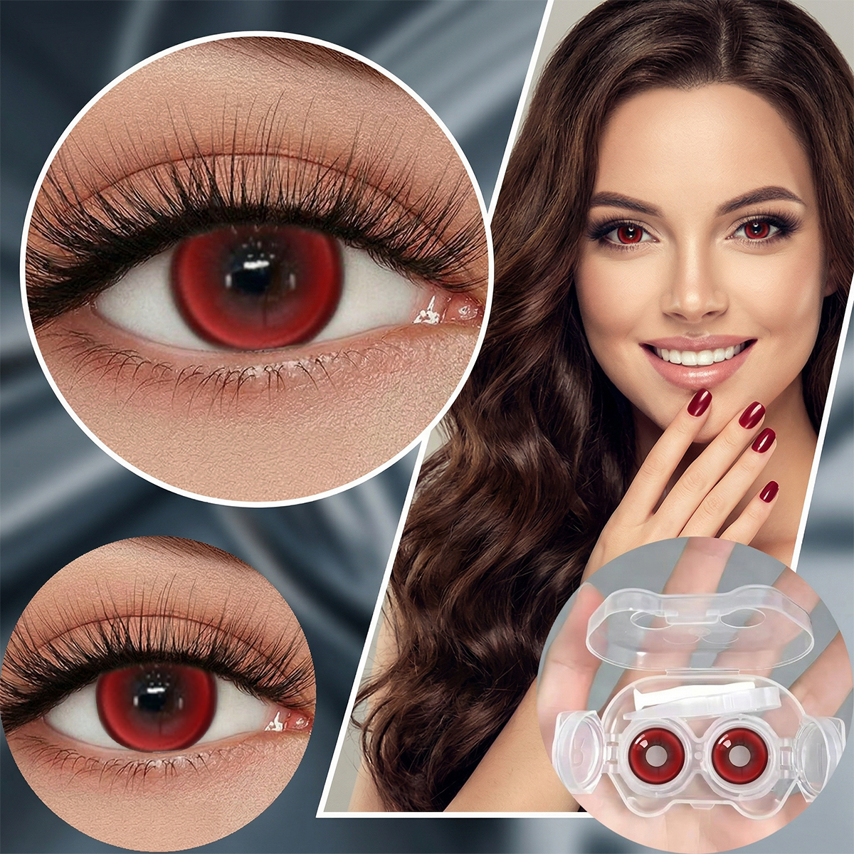 Ruby Halo Red 6-Month Colored Contacts