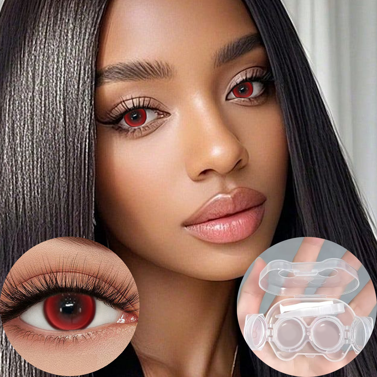 Ruby Halo Red 6-Month Colored Contacts