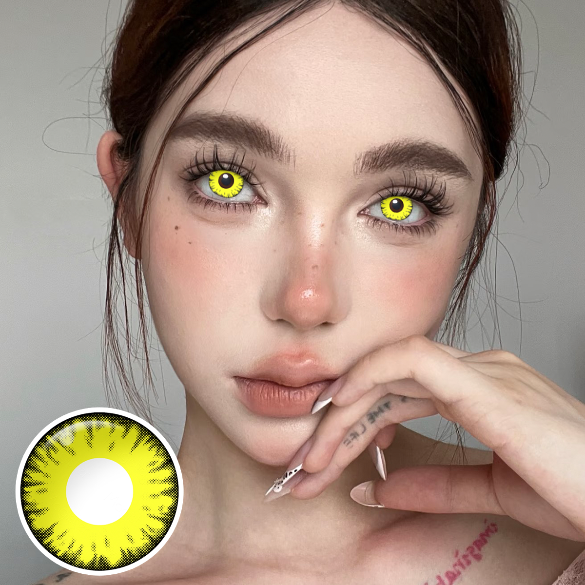 Solar Halo Yellow 6-Month Colored Contacts