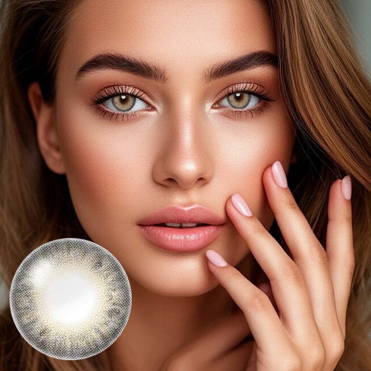 Velvet Olive Hazel 6-Month Colored Contacts