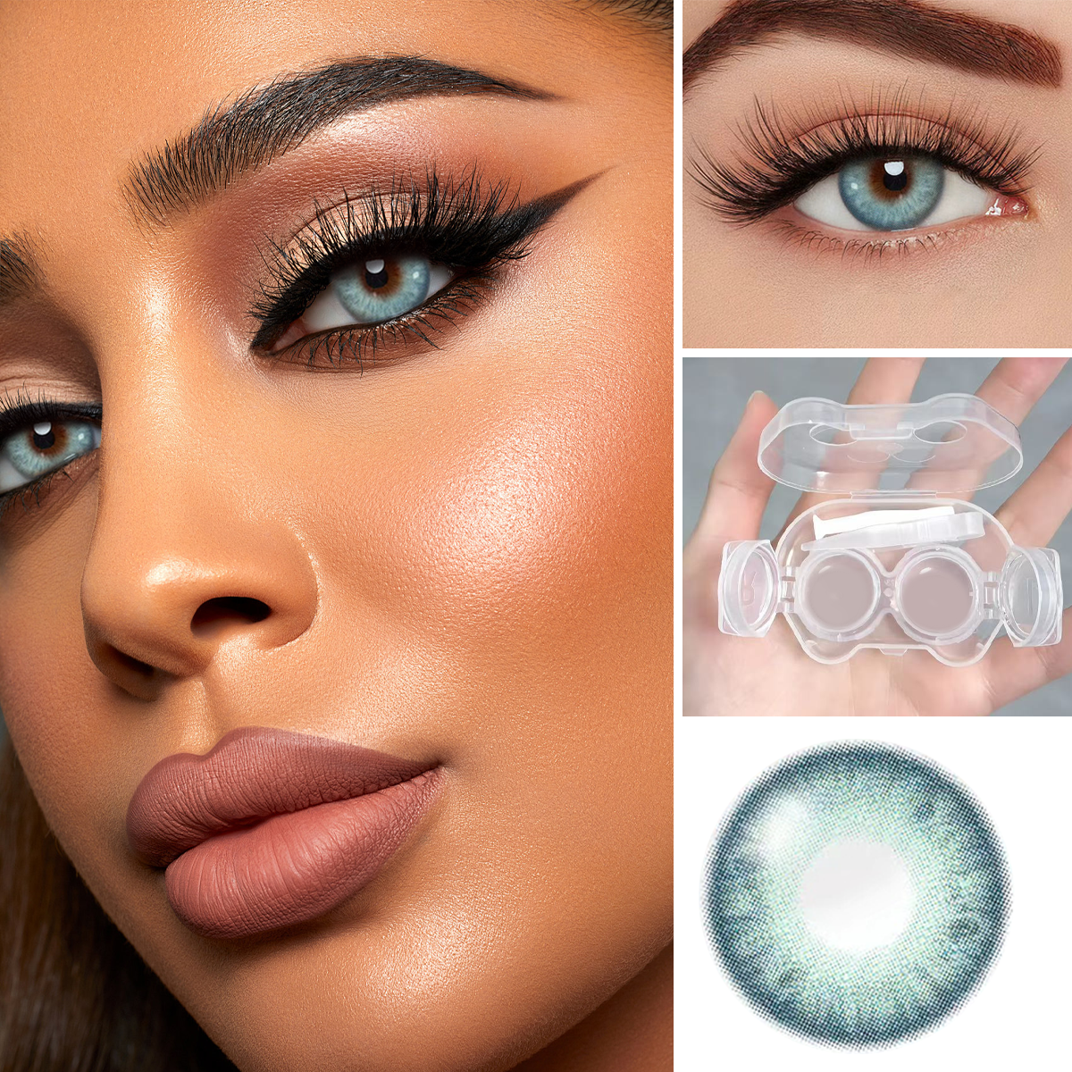 Arctic Halo Blue 6-Month Colored Contacts